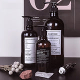 250/500ml Nordic Style Brown Bath Refillable Bottle Shower Gel