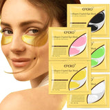 24 k ouro cristal colágeno máscara de olho remendos para o cuidado dos olhos remover olheiras círculos anti-envelhecimento rugas gel máscaras de olho folha