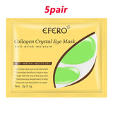 24 k ouro cristal colágeno máscara de olho remendos para o cuidado dos olhos remover olheiras círculos anti-envelhecimento rugas gel máscaras de olho folha