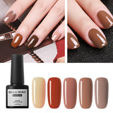 Colorful Gel Nail Polish Primer Semi Lacquer